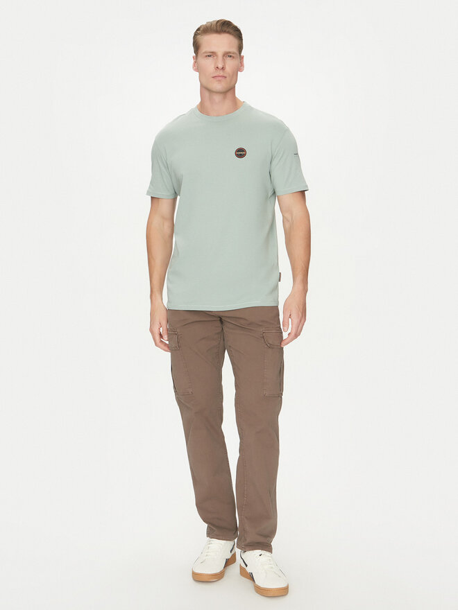 Napapijri Napapijri Camiseta S-Badge NP0A4I3N Verde Regular Fit
