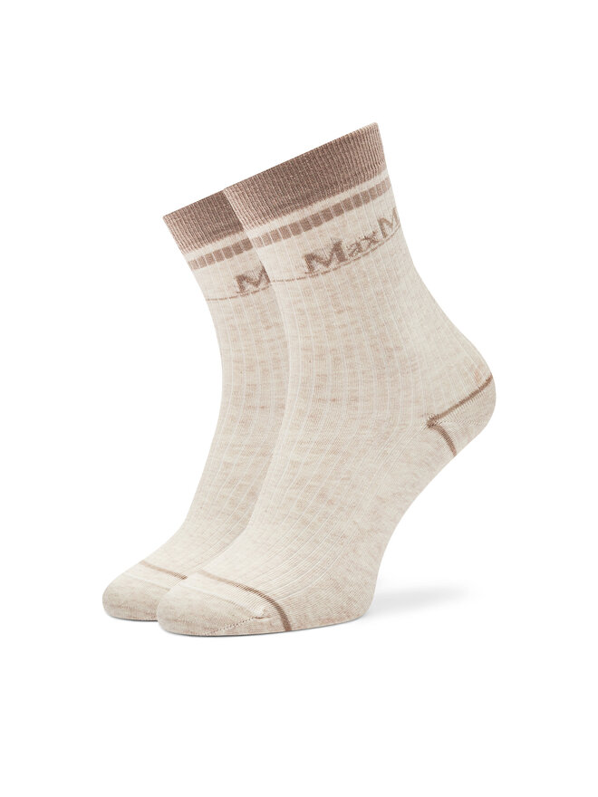 Max Mara Leisure Чорапи дълги дамски Max Mara Leisure Gabarra 2426556018 Бежов