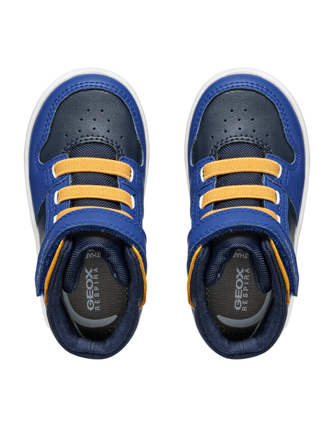 Geox Jungen Sneaker Eclyper Boy - Blau, Größe 25 EU Mit Klettverschluss