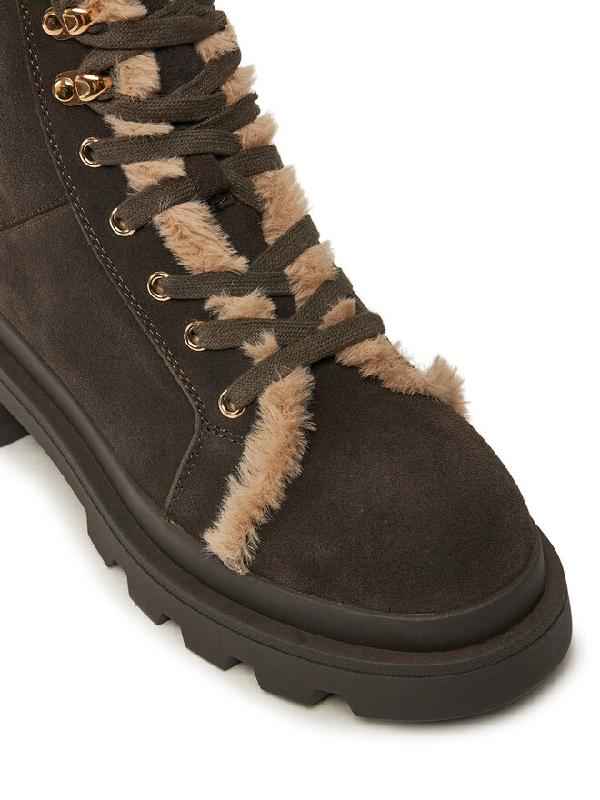 Blauer Schnürstiefeletten Blauer F4KIMMEL06 Braun