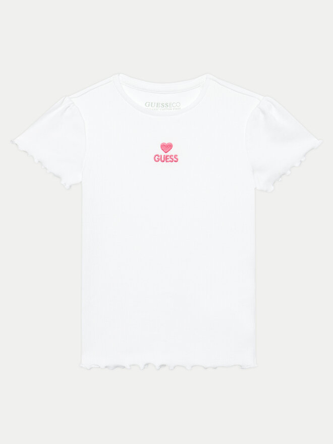 Guess Guess Marškinėliai K4YI14 KBZP4 Balta Regular Fit
