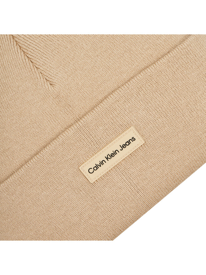 Calvin Klein Jeans Шапкa Calvin Klein Jeans Inst Patch Beanie K50K512142 Бежевий