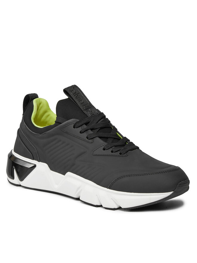 Calvin Klein Снікерcи Calvin Klein Low Top Lace Up Lth HM0HM00317 Чорний