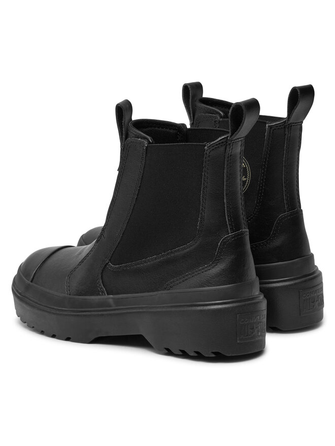 Converse Μποτάκια με λάστιχο Converse Chuck Taylor All Star Lugged Leather Chelsea Boot A08453C Μαύρο
