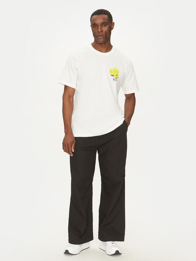 adidas adidas Marškinėliai Lounge Still Life Lemons Graphic JJ3959 Balta Regular Fit