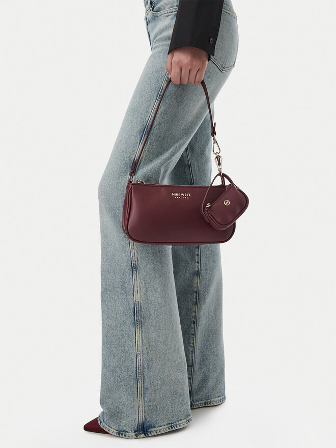 Nine West Handtasche Nine West CEO-VELVET CHARM-LA374-4788 Dunkelrot
