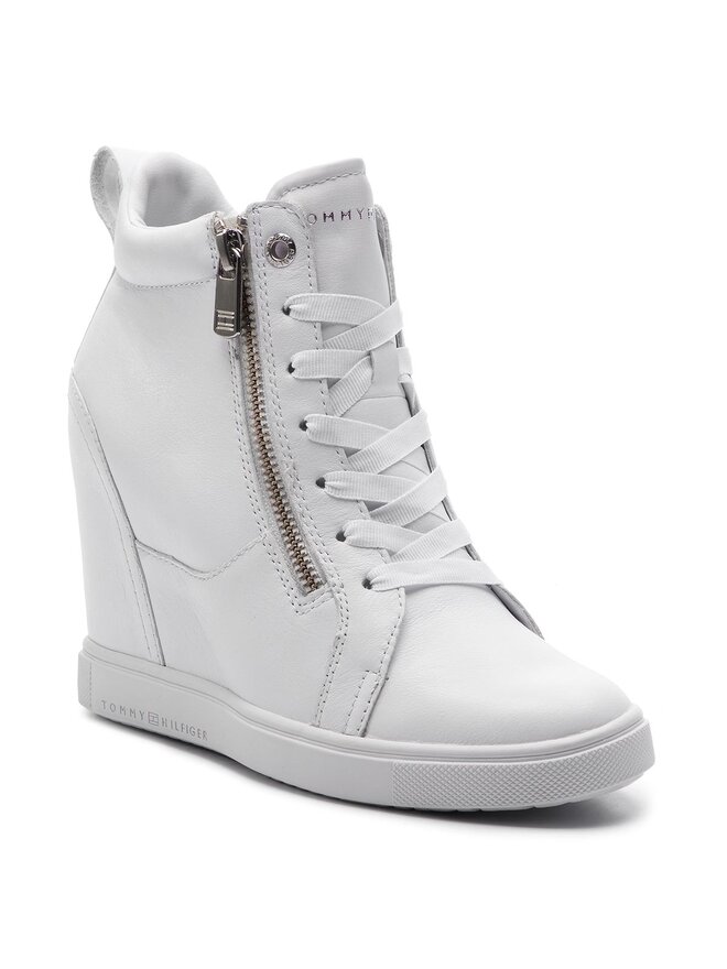 Sneakers Tommy Hilfiger Iridescent Dress Sneaker FW0FW03921 Blanc chaussures