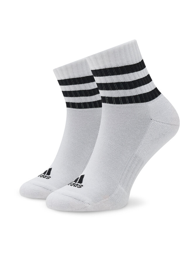 adidas Calzini corti unisex adidas 3-Stripes Cushioned Sportswear Mid-Cut Socks 3 Pairs IC1318 Grigio