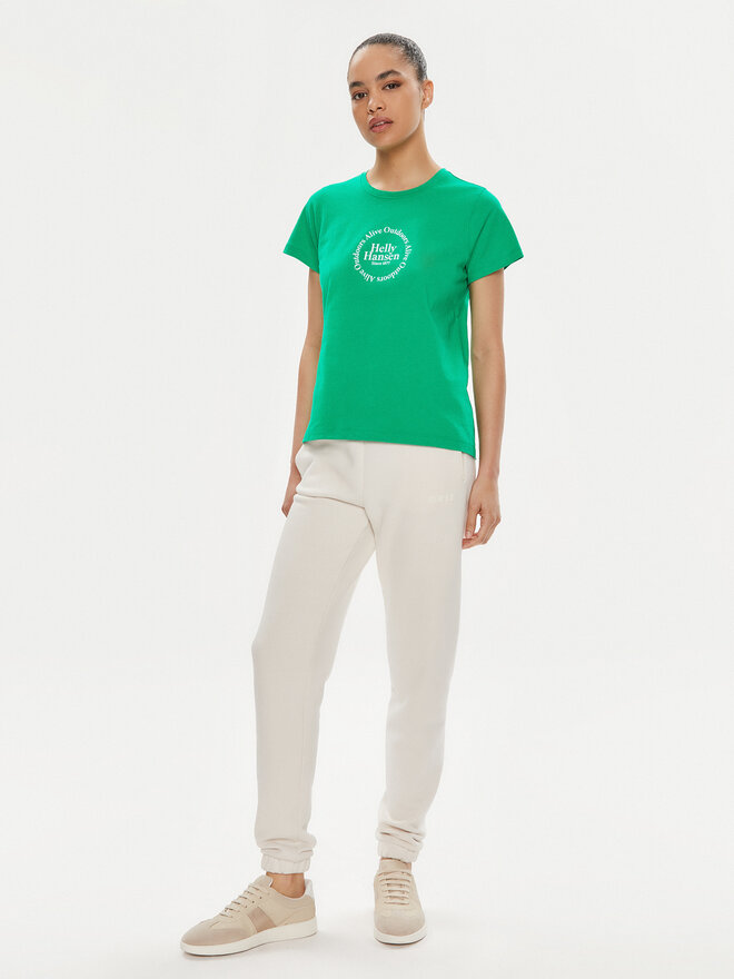 Helly Hansen Helly Hansen Футболка W Core Graphic T-Shirt 54080 Зелений Regular Fit