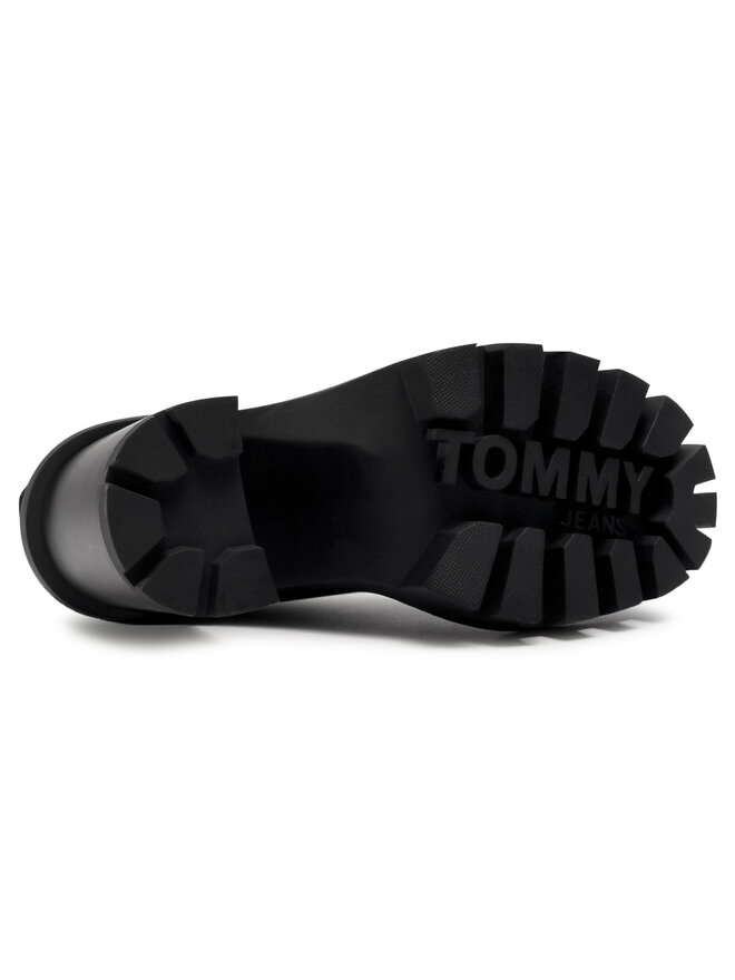 Tommy Jeans Stivaletti Tommy Jeans Cleated Heel Sock Boot EN0EN01081 Nero