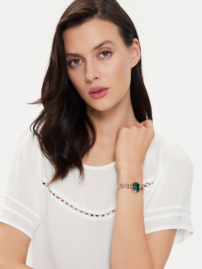 Daniel Wellington Zegarek Daniel Wellington Elan Lumine Malachite DW00100721 Złoty