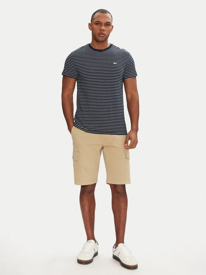 Tommy Jeans Tommy Jeans T-shirt DM0DM20377 Tamnoplava Slim Fit
