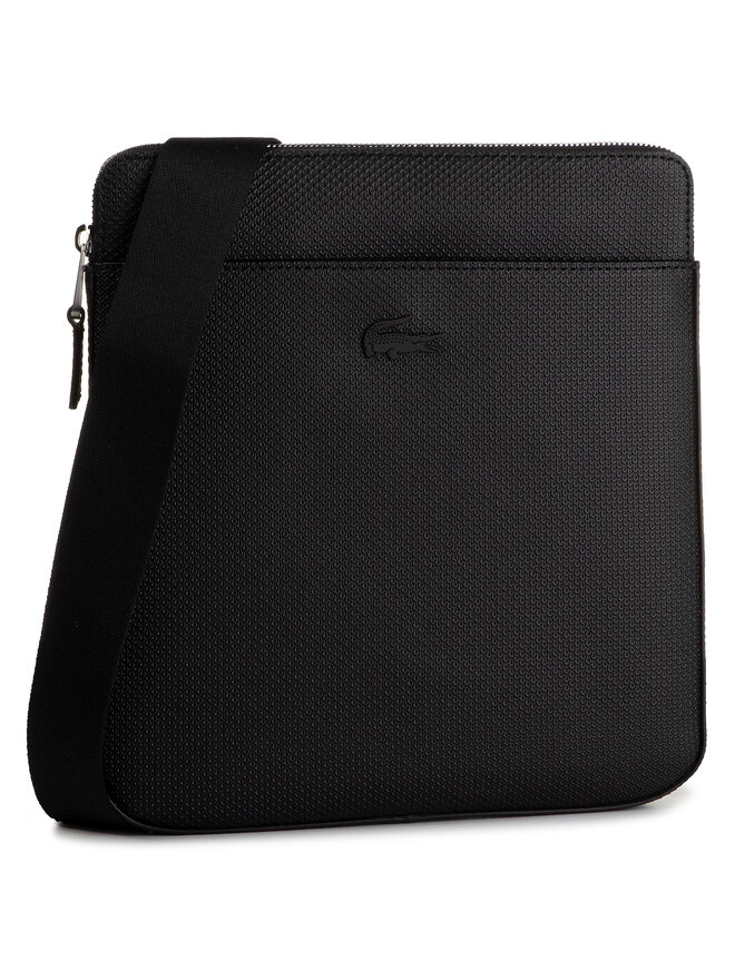 Lacoste Τσαντάκι Lacoste Flat Crossover Bag NH2815CE Μαύρο