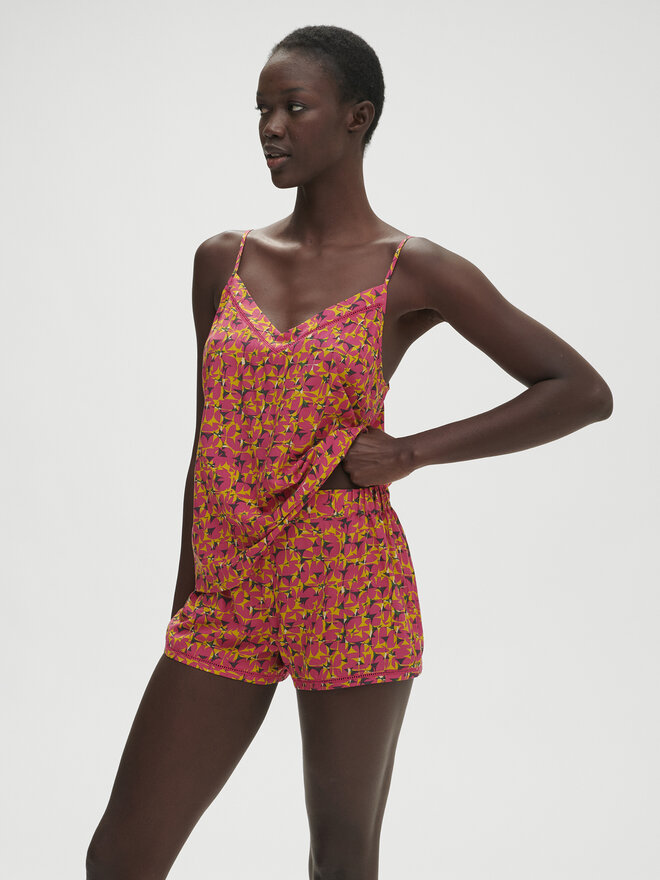 Simone Pérèle Simone Pérèle Camiseta de pijama Songe 18S900 Rosa Comfort Fit