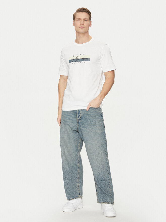 Jack&Jones Jack&Jones Marškinėliai Frederiksberg 12278266 Balta Regular Fit
