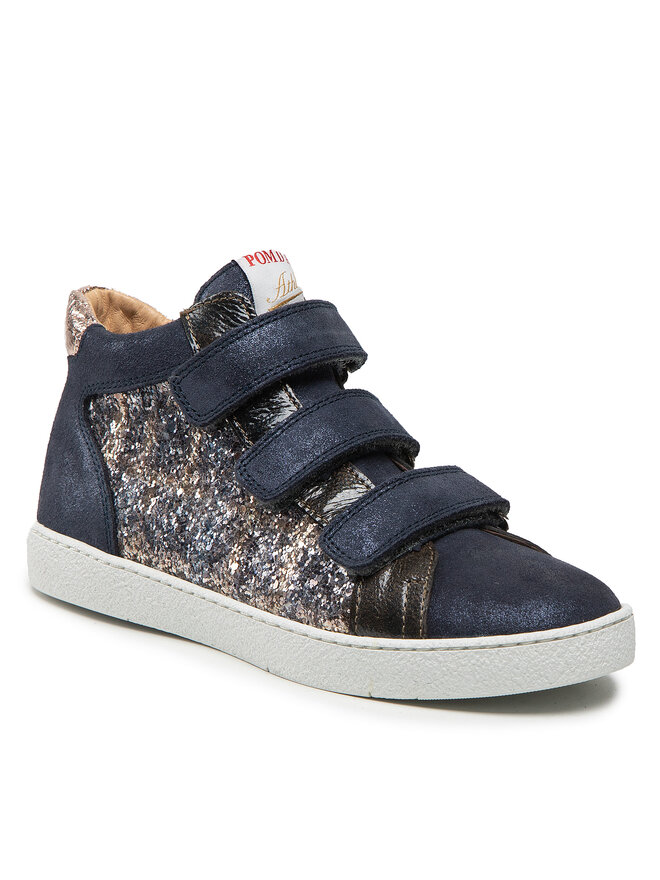 Pom d'Api Sneakersy Pom d'Api Top Easy Top N1UCAH0402 Tmavomodrá