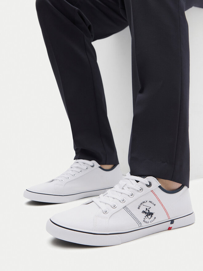 Beverly Hills Polo Club Teniși Beverly Hills Polo Club M-VSS24010A Alb