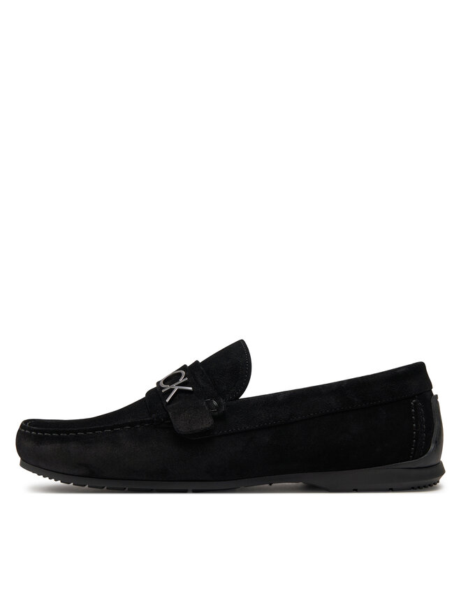 Calvin Klein Mocassini Calvin Klein Driving Shoe Bold Logo HM0HM01448 Nero