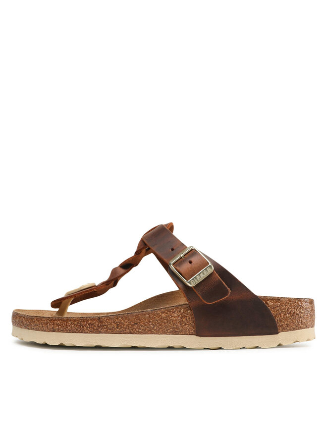 Birkenstock Žabky Birkenstock Gizeh Braided 1021336 Hnedá