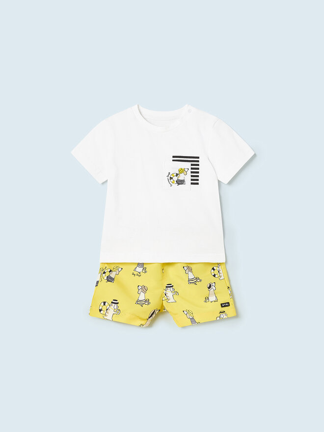 Mayoral Mayoral Camiseta 1639 Amarillo Regular Fit