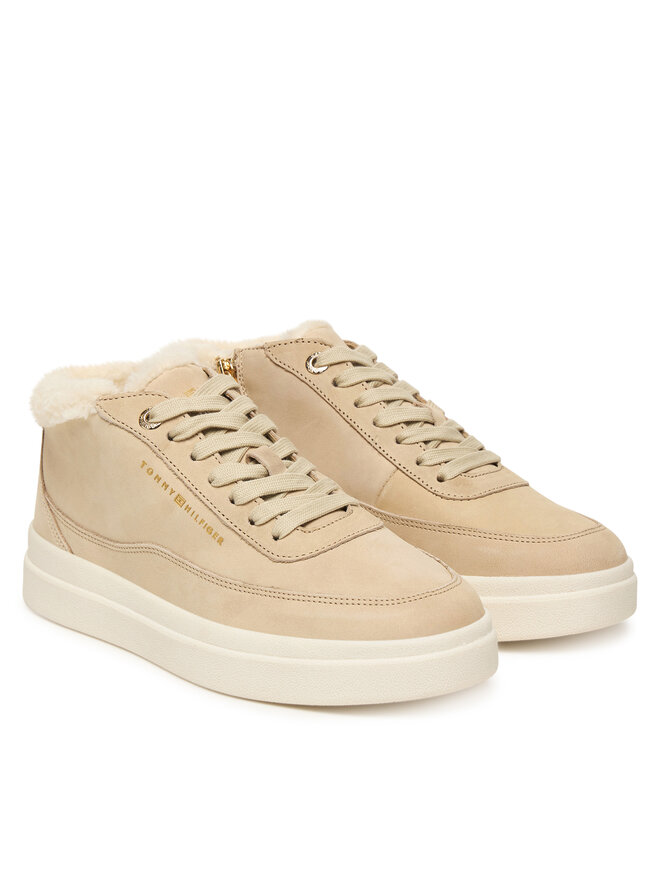 Tommy Hilfiger Sneakersy Tommy Hilfiger Modern Court Sneaker Mc Wl FW0FW09000 Beżowy