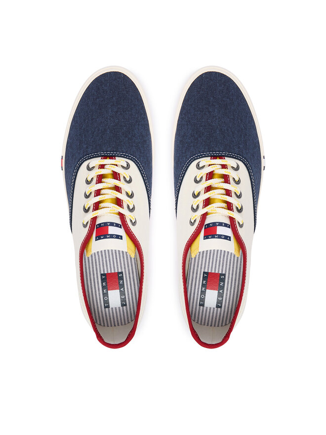 Tommy Jeans Sneakers aus Stoff Tommy Jeans Archive Vulc Y2K EM0EM01728 Weiß