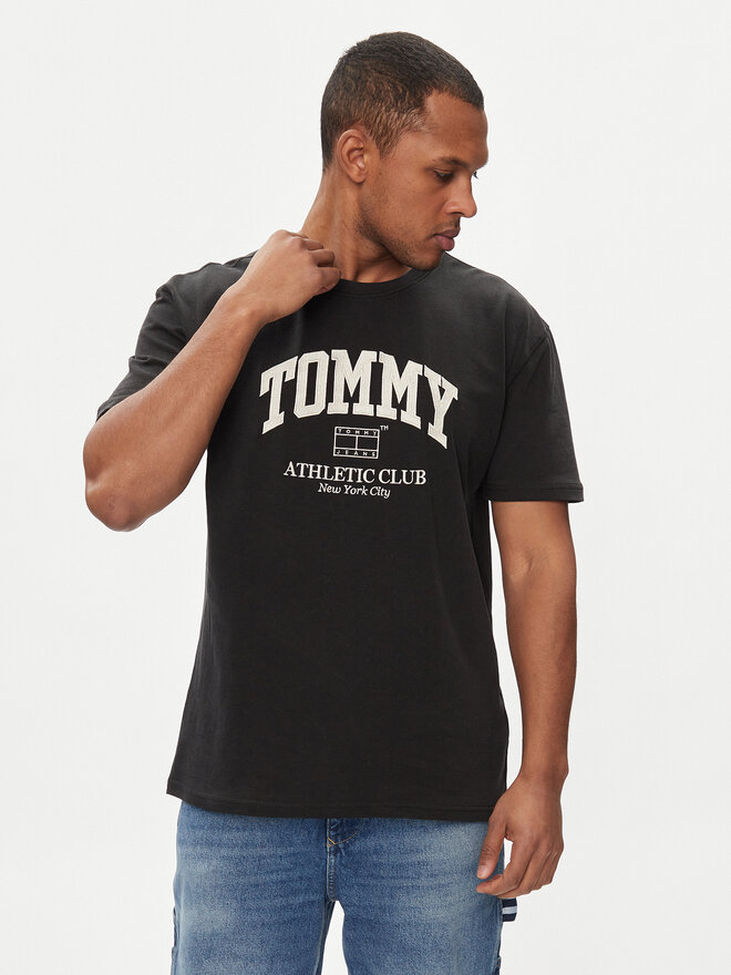 Tommy Jeans Tommy Jeans T-Shirt Athletic Club DM0DM18557 Schwarz Regular Fit