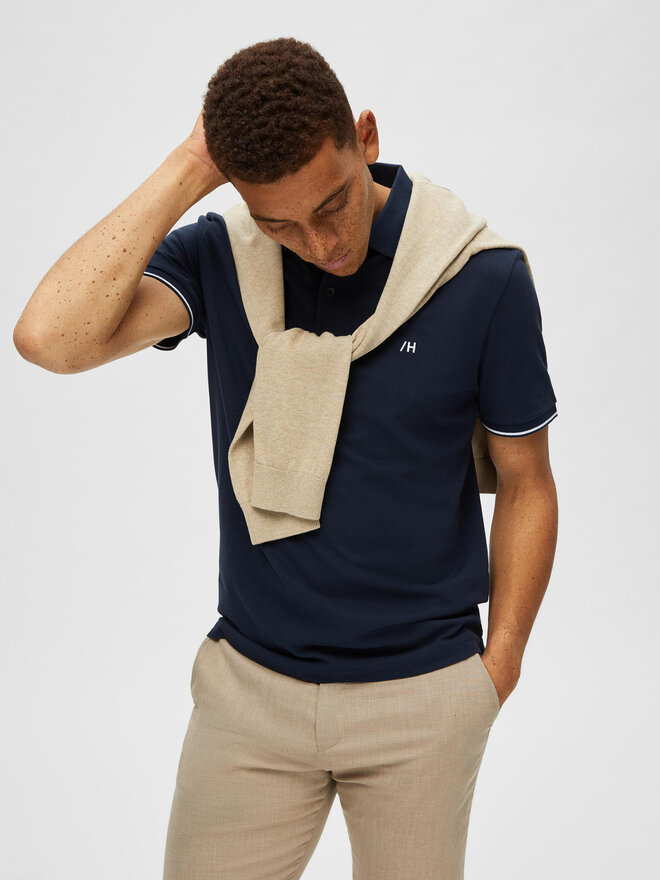 Selected Homme Selected Homme Pólóing 16087840 Sötétkék Regular Fit
