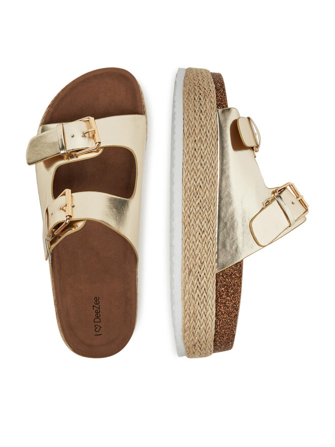 DeeZee Espadrilles DeeZee LB-P1690 Goldfarben