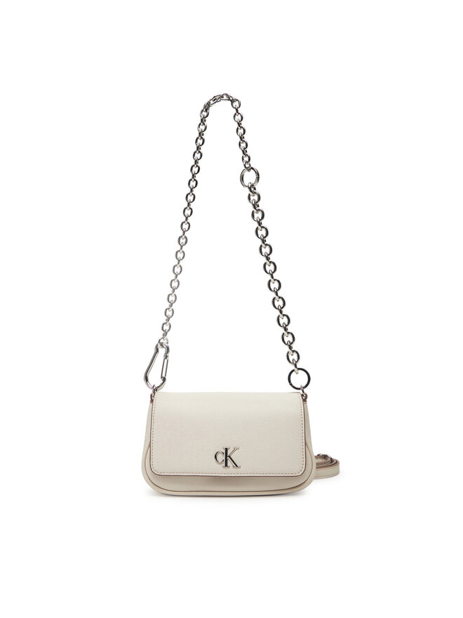Calvin Klein Jeans Geantă Calvin Klein Jeans Minimal Monogram Shoulder Bag20 LV04K3134G Écru
