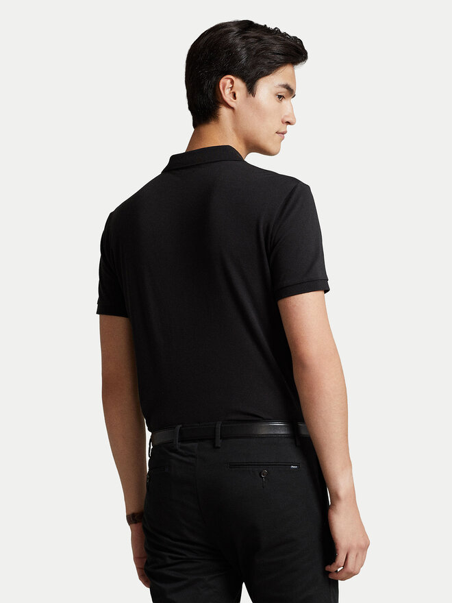 Polo Ralph Lauren Поло Ssl 710713130001 Чорний Slim Fit | evzuttya