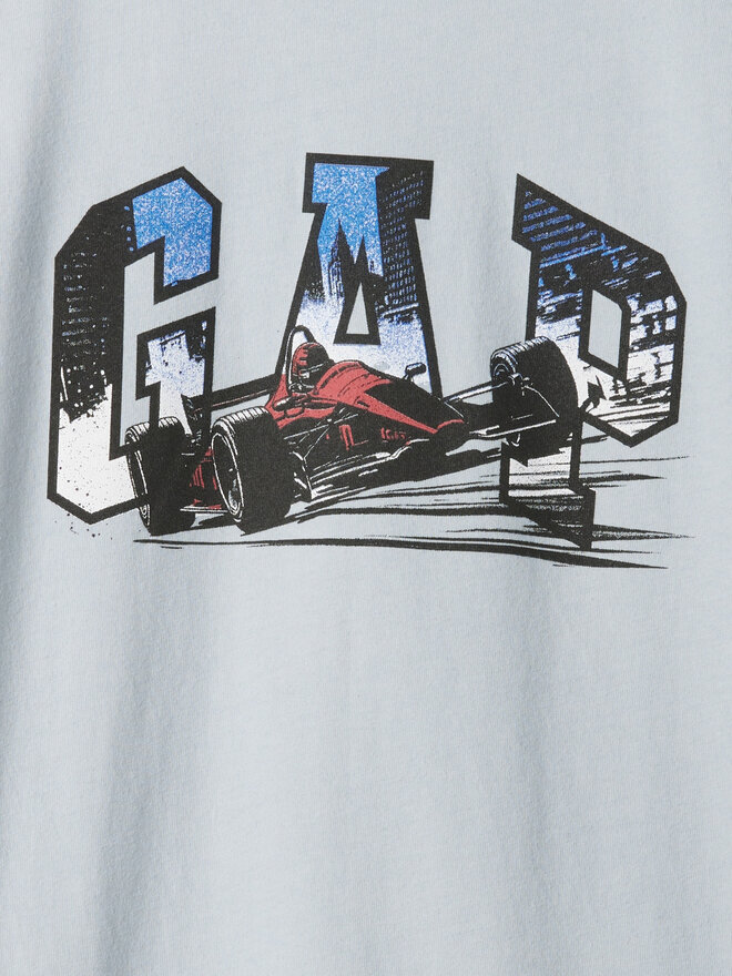 Gap Gap Marškinėliai 544192-01 Pilka Regular Fit