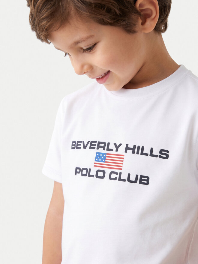 Beverly Hills Polo Club Beverly Hills Polo Club T-Shirt P-SS26B-TS0132 Weiß Regular Fit