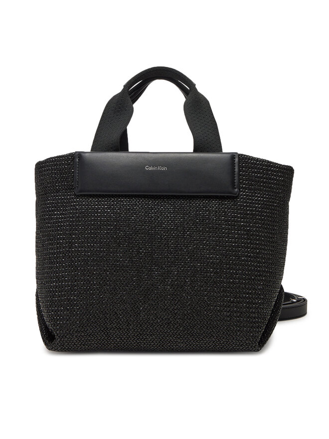 Calvin Klein Τσάντα Calvin Klein Ck Raffia Small Tote Crossbody K60K613026 Μαύρο