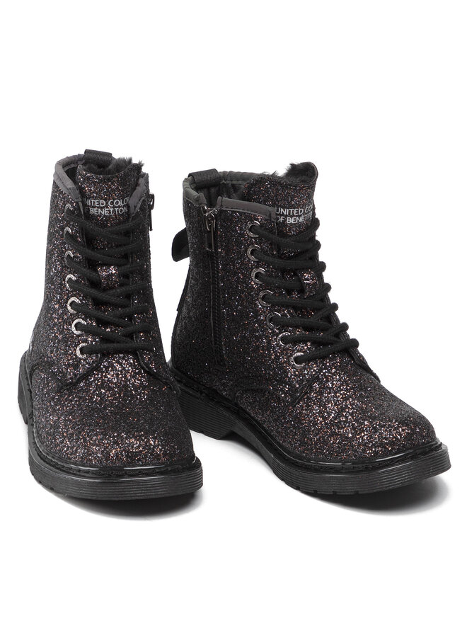 United Colors Of Benetton Planinarske cipele United Colors Of Benetton Bridge Glitter BTK128304 Crna