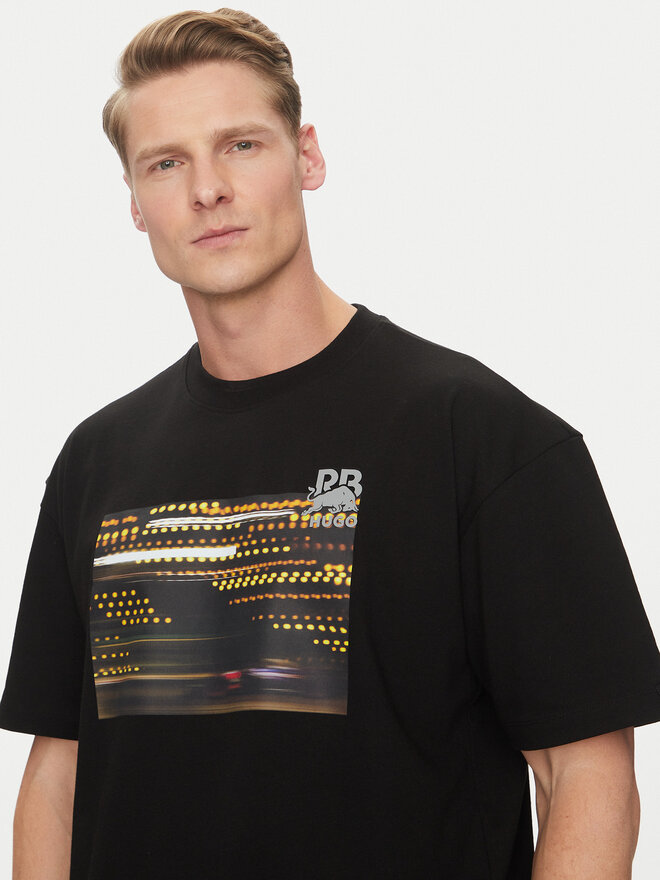 HUGO HUGO T-Shirt Daveley_RB 50545125 Μαύρο Regular Fit
