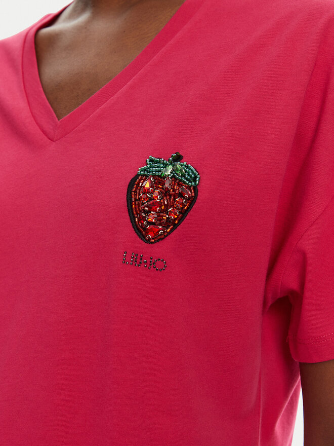 Liu Jo Liu Jo Camiseta WA5366 JS904 Rosa Regular Fit