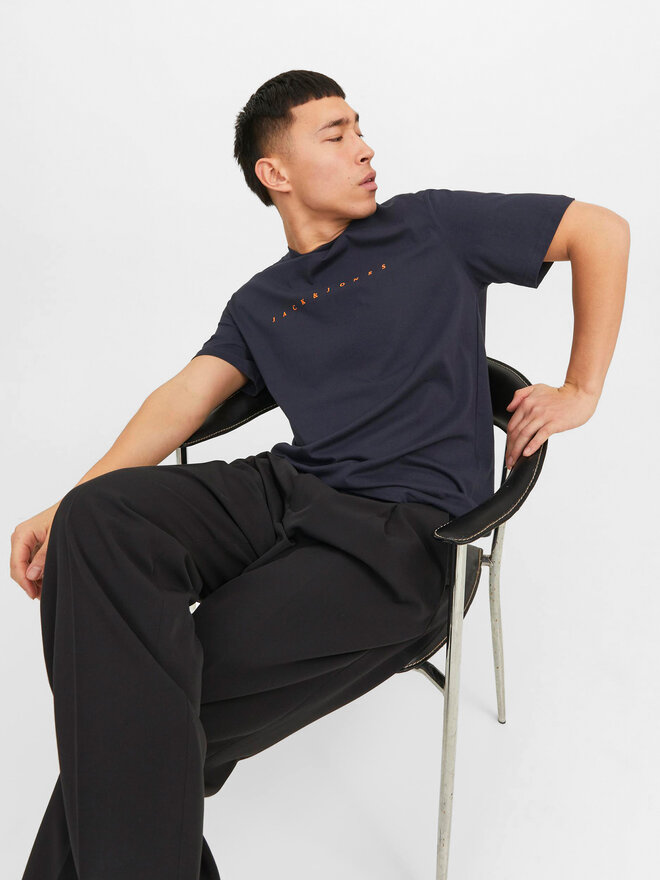 Jack&Jones Jack&Jones Póló Star 12234746 Sötétkék Relaxed Fit