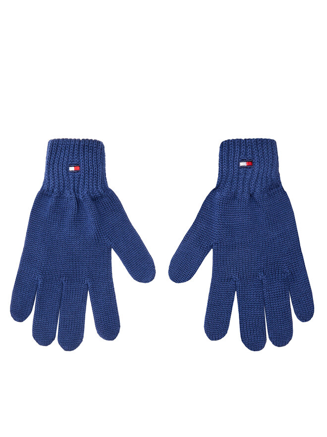 Tommy Hilfiger Vaikiškos pirštinės Tommy Hilfiger Small Flag AU0AU01657 Mėlyna
