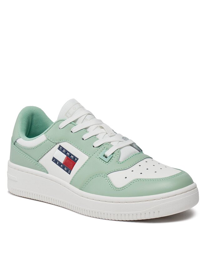 Tommy Jeans Laisvalaikio batai Tommy Jeans Tjw Retro Basket Ess EN0EN02505 Žalia