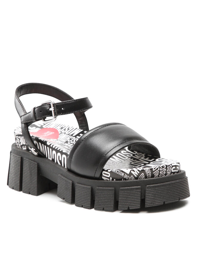 LOVE MOSCHINO Sandale LOVE MOSCHINO JA16327G0EIAL000 Negru