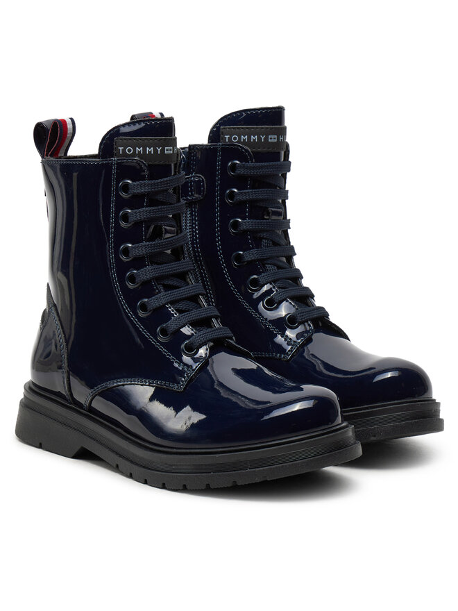 Tommy Hilfiger Bokacsizma Tommy Hilfiger T4A5-33588-0775 M Sötétkék