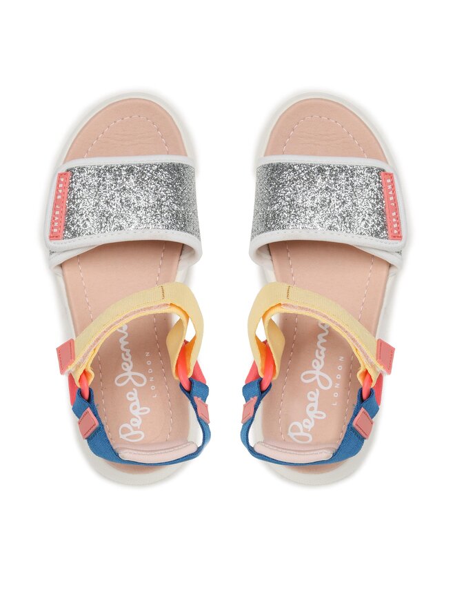 Pepe Jeans Sandalen Pepe Jeans Ventura Sandal G PGS90190 Silberfarben