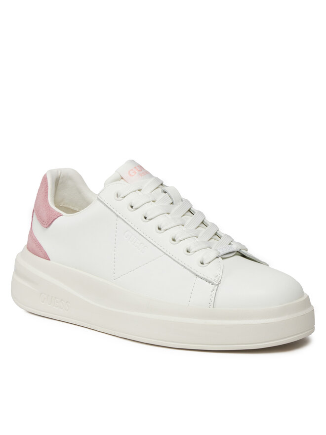Guess Sneakersy Guess Elbina FLJELB LEA12 Biały