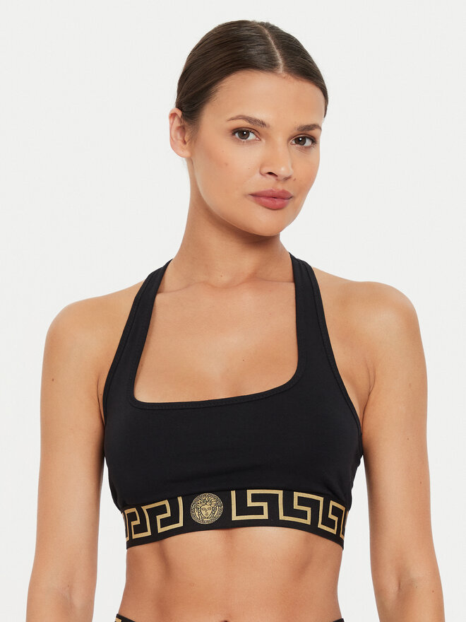Versace Versace Бюстгальтер-топ AUD01039 1A10011 Чорний