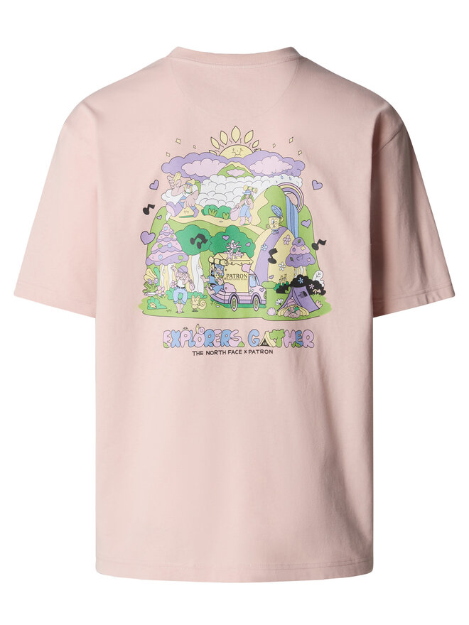 The North Face The North Face Camiseta Unisex Mountain Cleanup NF0A8C4D Rosa Oversize