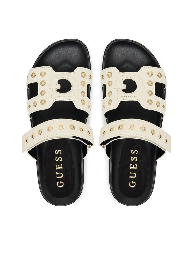 Guess Шльопанці Guess FLPFAS ELE03 Écru