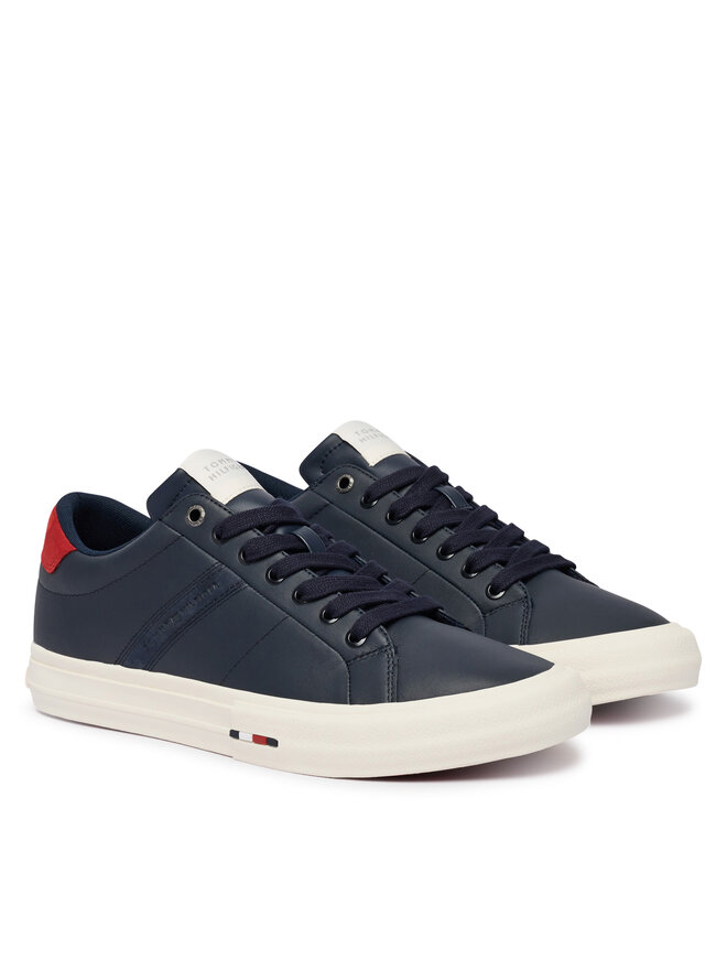 Tommy Hilfiger Sneakers Tommy Hilfiger Premium Lth Vulc Long Lace FM0FM05948 Dunkelblau