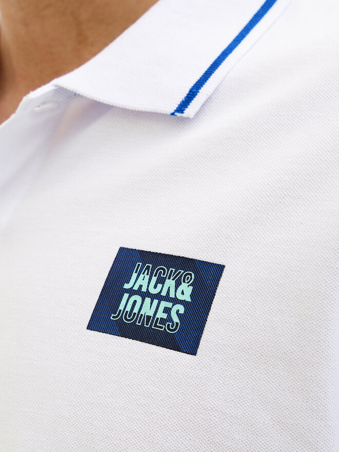 Jack&Jones Jack&Jones Pólóing Hudson 12269238 Fehér Regular Fit
