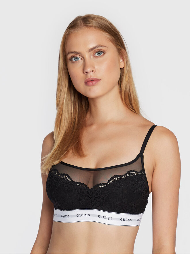 Guess Guess Sportinė liemenėlė Belle O2BC07 KBBT0 Juoda